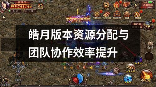 皓月版本资源分配与团队协作效率提升